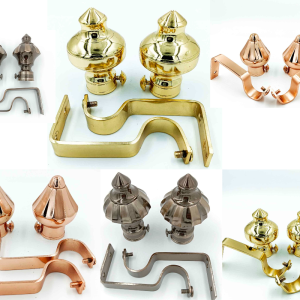 Curtain bracket full set brass gold,Rosegold and black glossy