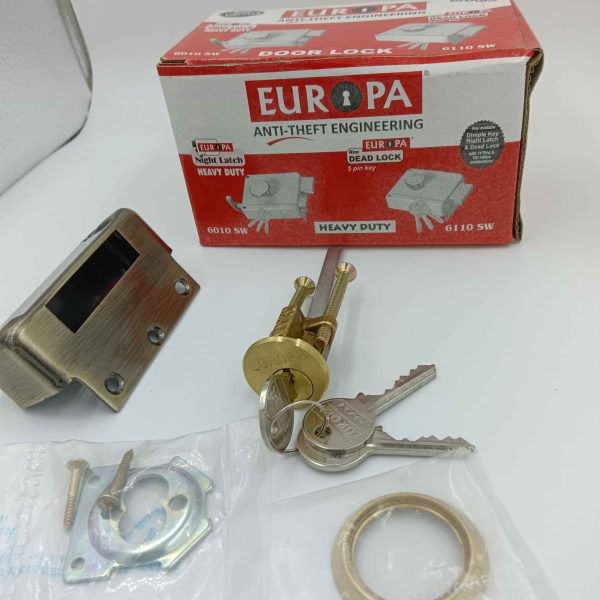 Europa maindoor lock 6120AB 2CK antique finish