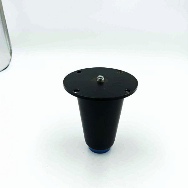 Sofa leg cone shape 3",4" black matt finish