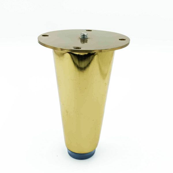 Sofa leg fancy cone shape 3",4" Gold finish