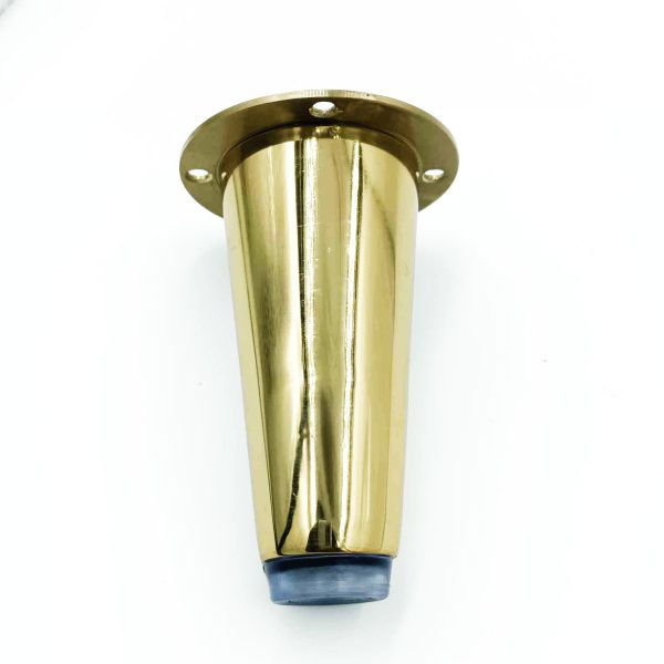 Sofa leg fancy cone shape 3",4" Gold finish