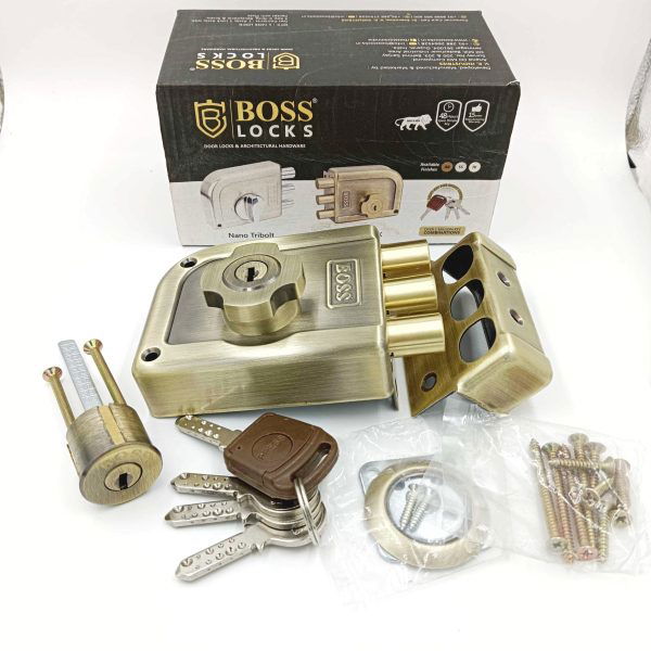 Boss maindoor lock three deadbolt 9959AB