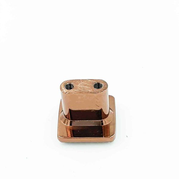 Drawer knob square dot knob Rosegold and black