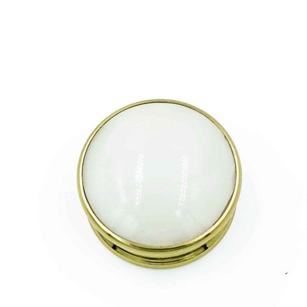 Drawer knob 35mm round Gold/white,Antique/brown,