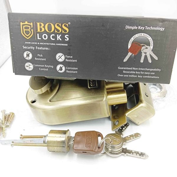 Boss maindoor lock three deadbolt 9952AB