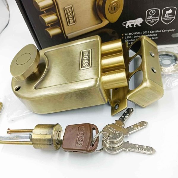 Boss maindoor lock three deadbolt 9952AB