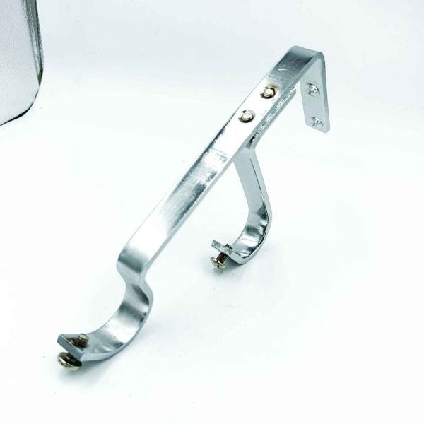 Steel heavy double Center and side support for curtain bracket