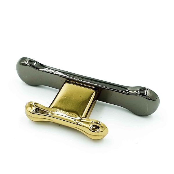 Drawer knob fancy Rosegold ,Gold/black