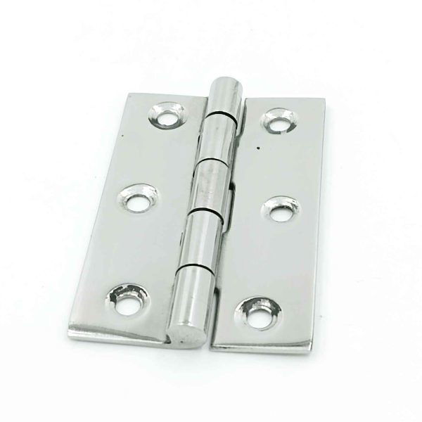 Steel mirror glossy finish hinge 3*14 bearing slow movement