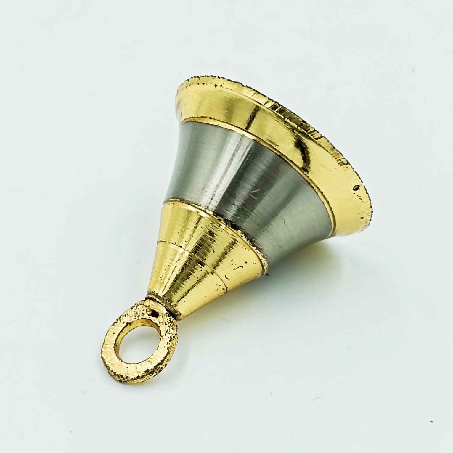 Small brass hanging bell silver and gold finish 1/2,3/4,1,1.5,2 for  mantap decoration(1108) - Bhoomi Hardware