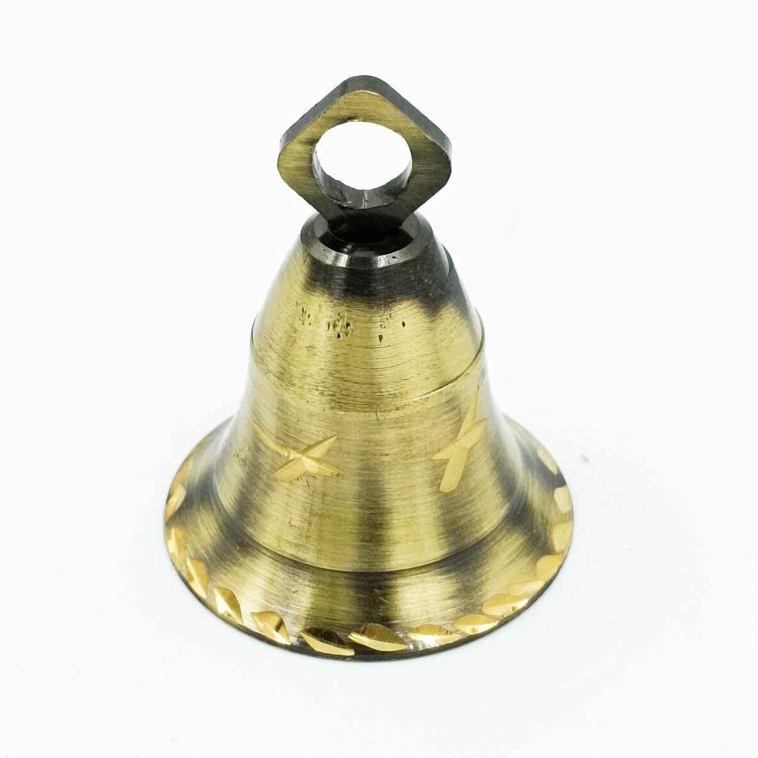 Small hanging bell Antique diamond cutting finish 1.5,2 for mantap  decorative bells (1114) - Bhoomi Hardware