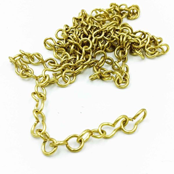 Brass gold hanging chain small for hanging bells