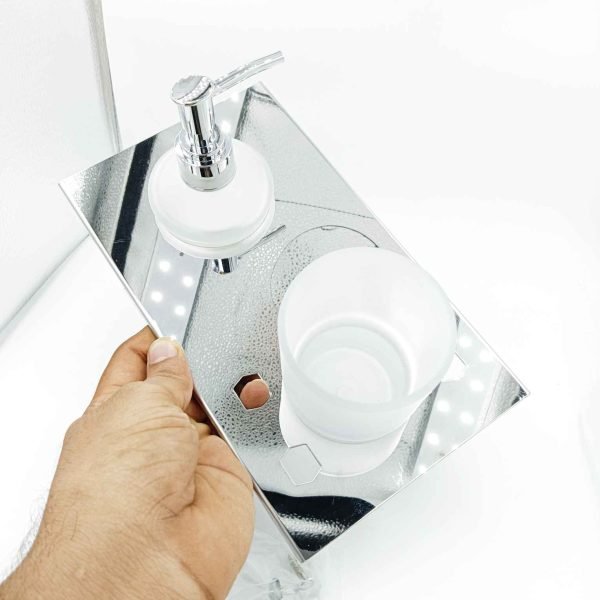 2 in 1 Liquid soap dispenser with tooth paste/brush holder