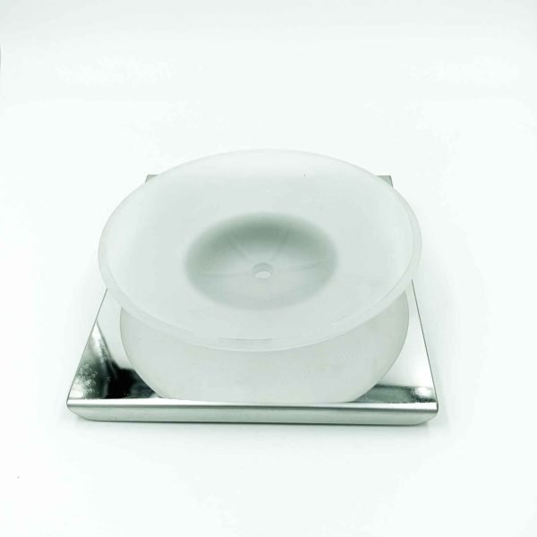 Single soap dish stainless steel plate with tuffned glass holder best quality