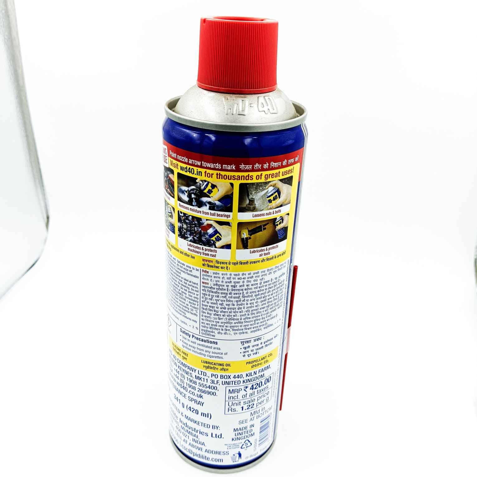 WD-40 400 ml Aerosol Electrical Contact Cleaner for Various Applications