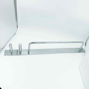 Stainless steel Towel rod with hooks 15"
