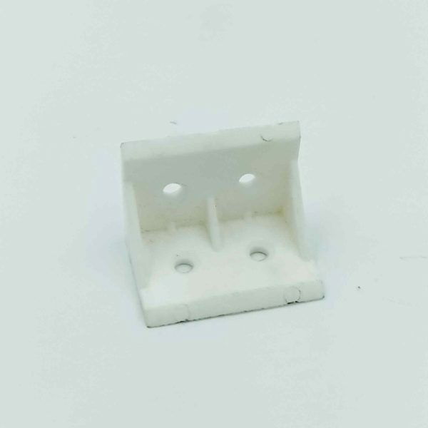 PVC L clamp corner bracket 90 degree nylon white/black