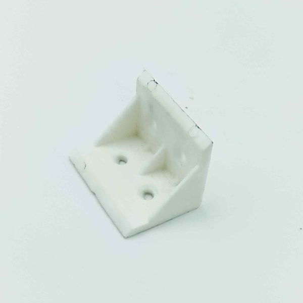 PVC L clamp corner bracket 90 degree nylon white/black