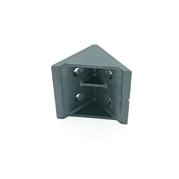 PVC L clamp corner bracket 90 degree nylon white/black