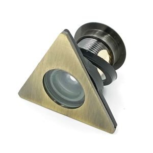 Triangle Door eye viewer crystal clear view brass antique