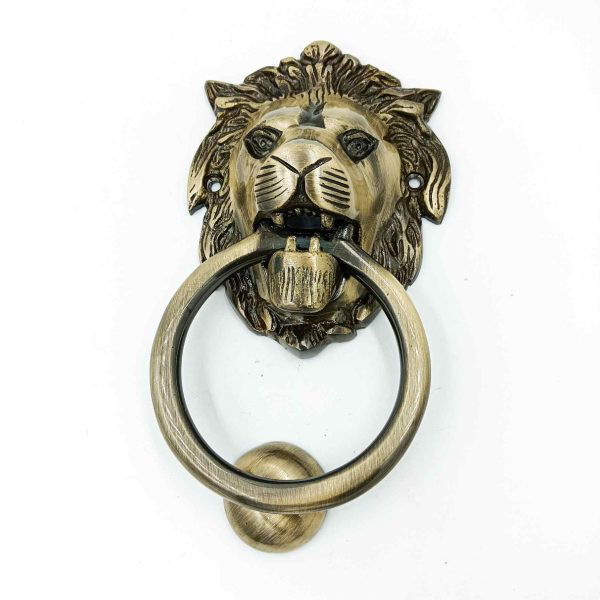 Brass antique door knocker Lion 4",5",7"