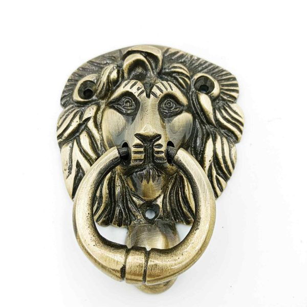 Brass antique door knocker Lion 4",5",7"