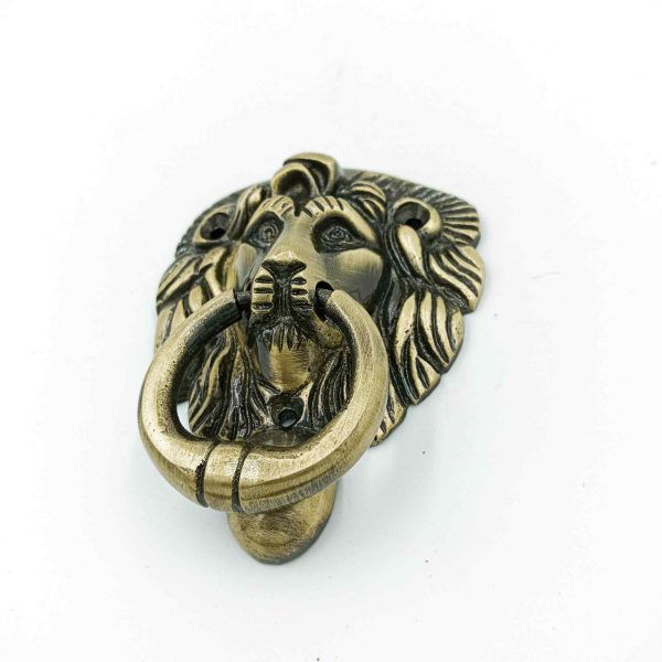 Brass antique door knocker Lion 4",5",7"