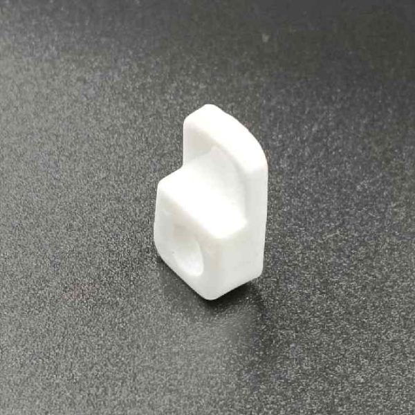 Glass panel clip center support fibre white