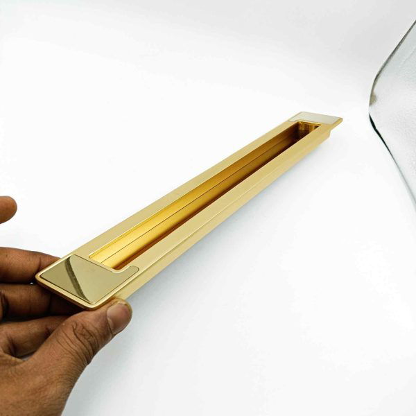 Concealed handle Gold giltter sliding