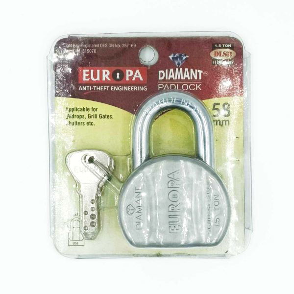 Europa padlock L358ss satin