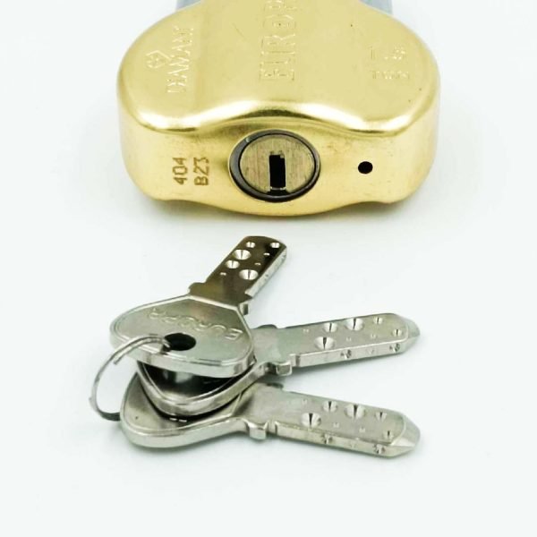 Europa padlock L358bm brass finish