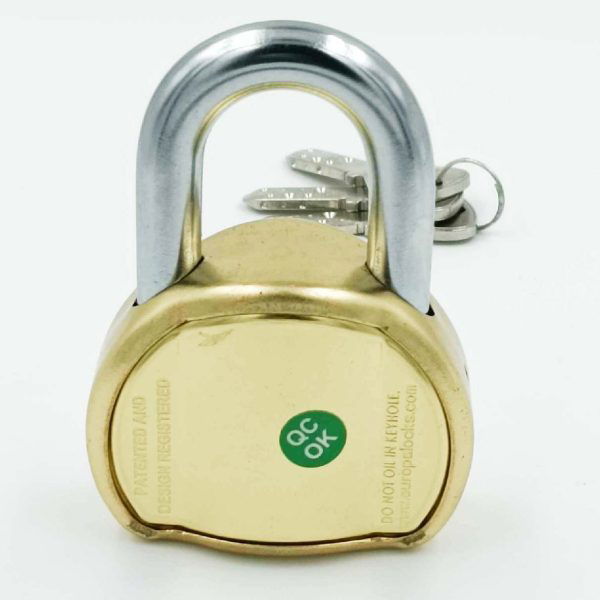 Europa padlock L358bm brass finish