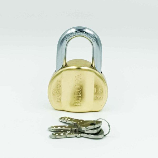 Europa padlock L358bm brass finish