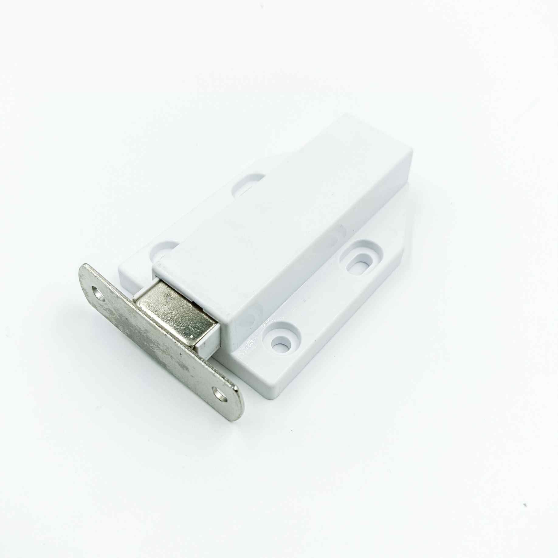 Cabinet push to open door catcher silent single push magnet white(1272) -  Bhoomi Hardware