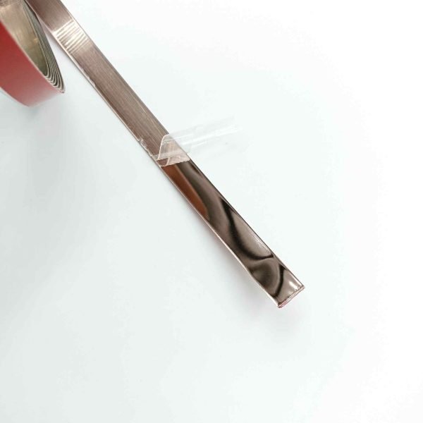 Self adhevise PVD Rosegold strips 10mm width