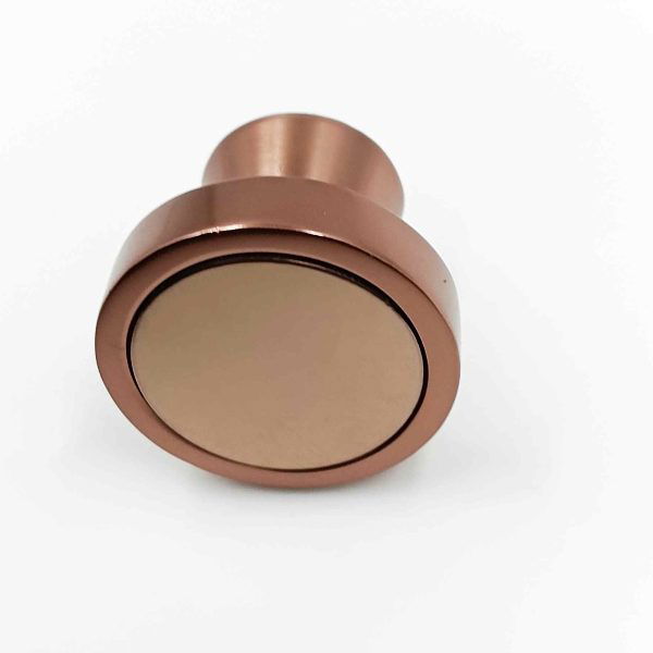 Drawer cabinet knob round pvd rosegold and matt rosegold