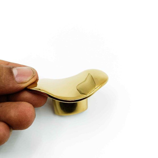 Fancy Drawer cabinet knob oval pvd gold finish