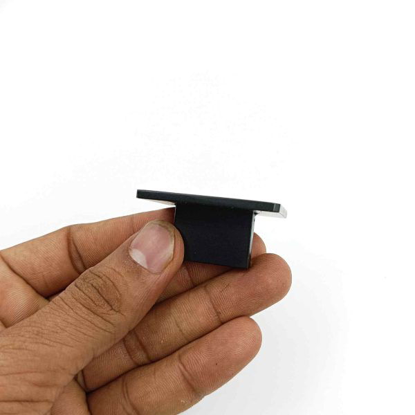 Drawer cabinet knob square black finish