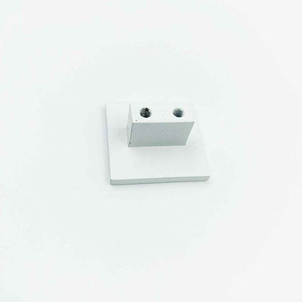 Drawer cabinet knob square white finish