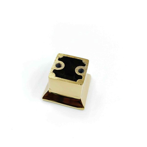 Drawer cabinet knob square pvd gold