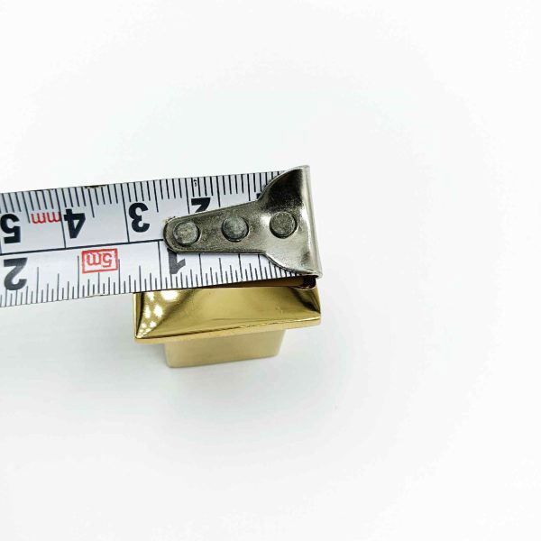 Drawer cabinet knob square pvd gold