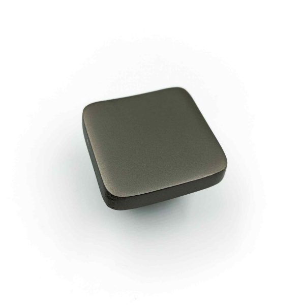 Drawer cabinet knob square grey finish 32mm