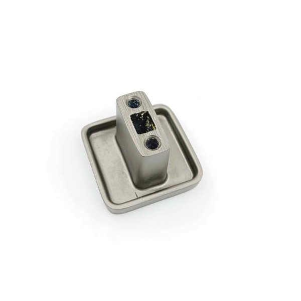 Drawer cabinet knob square grey finish 32mm