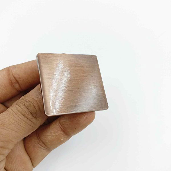 Drawer cabinet knob square rosegold