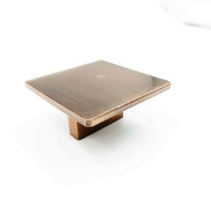 Drawer cabinet knob square rosegold