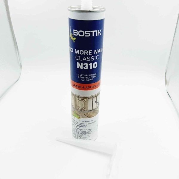 About this item Will require a Silicone Caulking Gun to Extrude Sealant Adhesive for All Surfaces, Bonds a variety of construction and building materials High bond strength Excellent adhesion and sealing properties No More Nails is a gunnable, synthetic rubber based adhesive