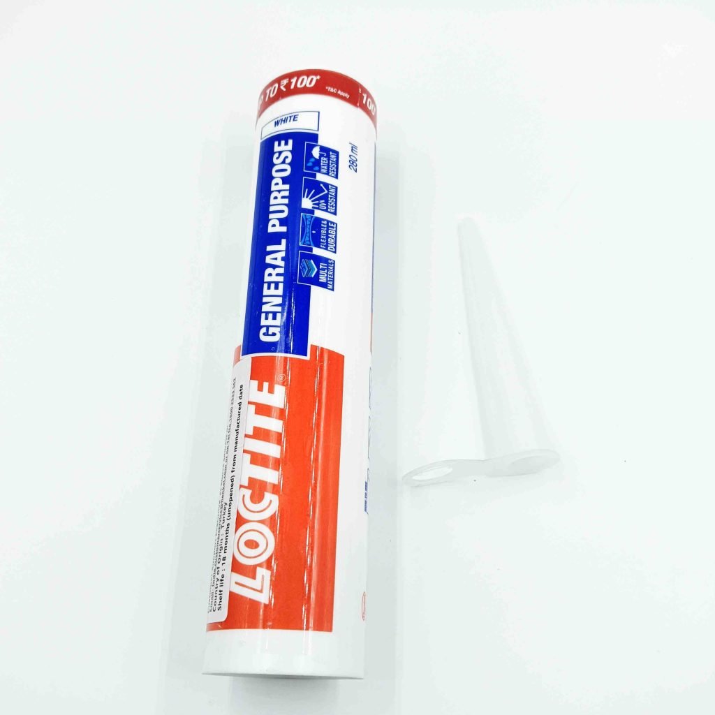 Silicone sealent Loctite general purpose 280ml acetic silicone for bonding  and gap filling (1321) - Bhoomi Hardware