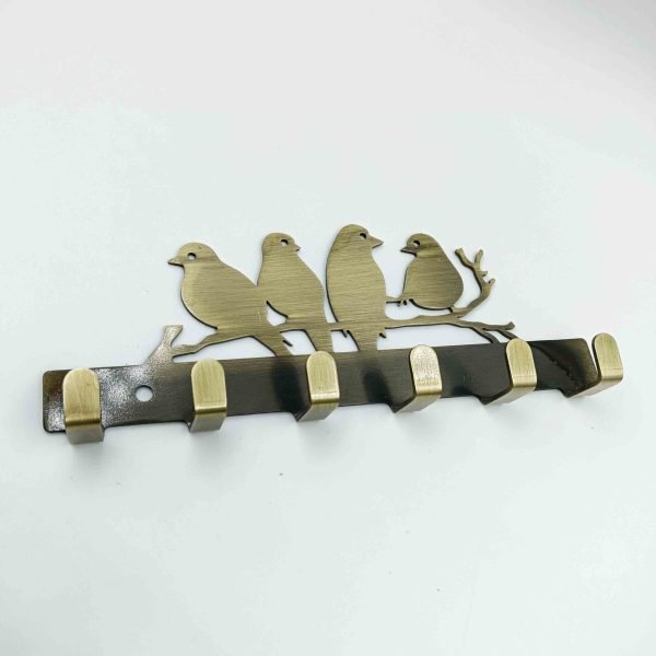 Birds antique key hanger steel 6hook