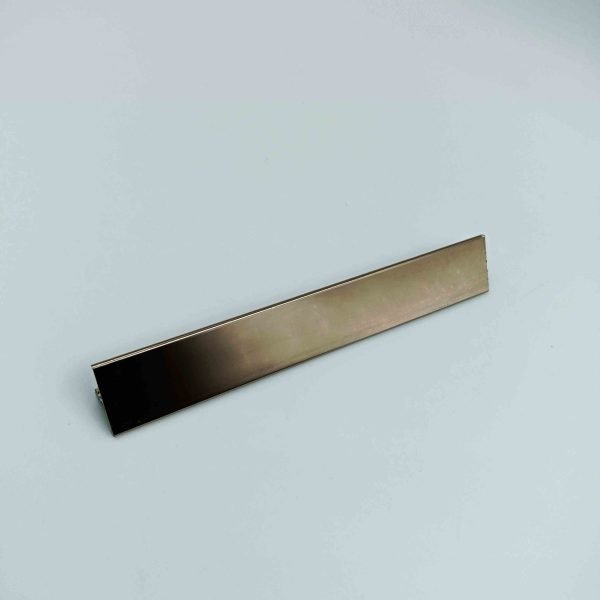 Aluminium T patti Rosegold finish 6mm