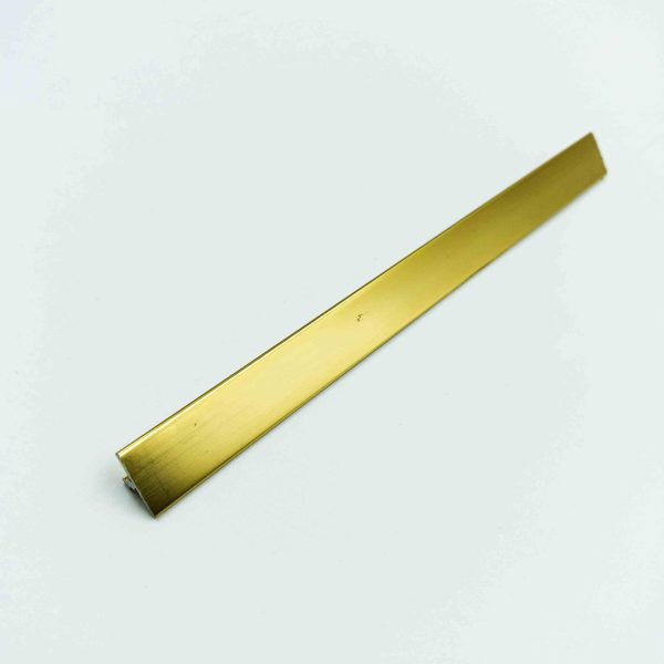 Aluminium T patti Gold finish 6mm